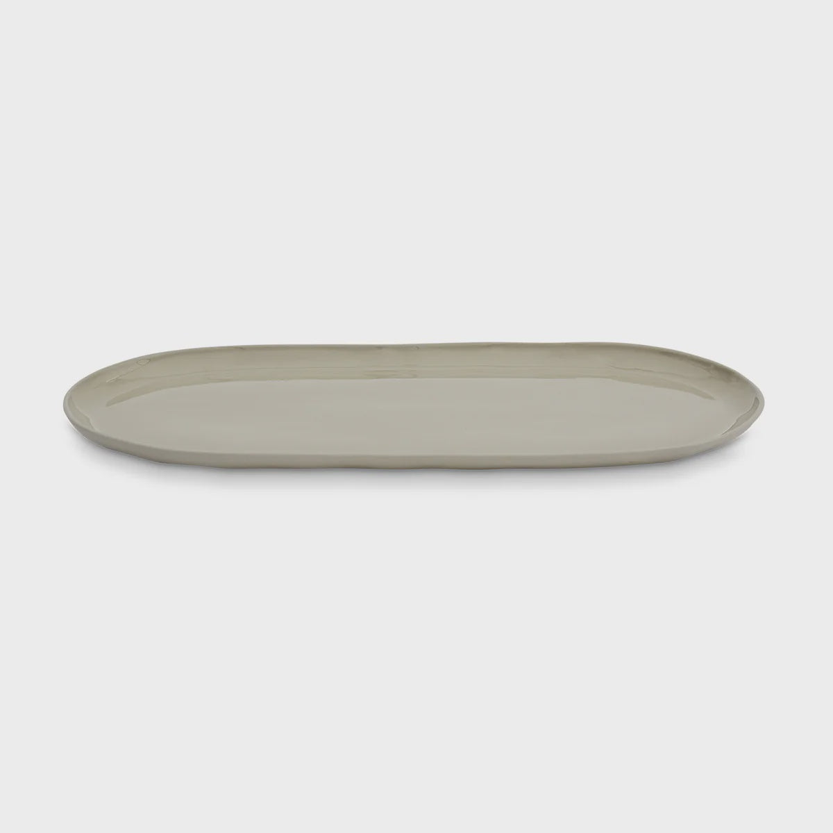 Cloud Oval Plate Dove Grey L