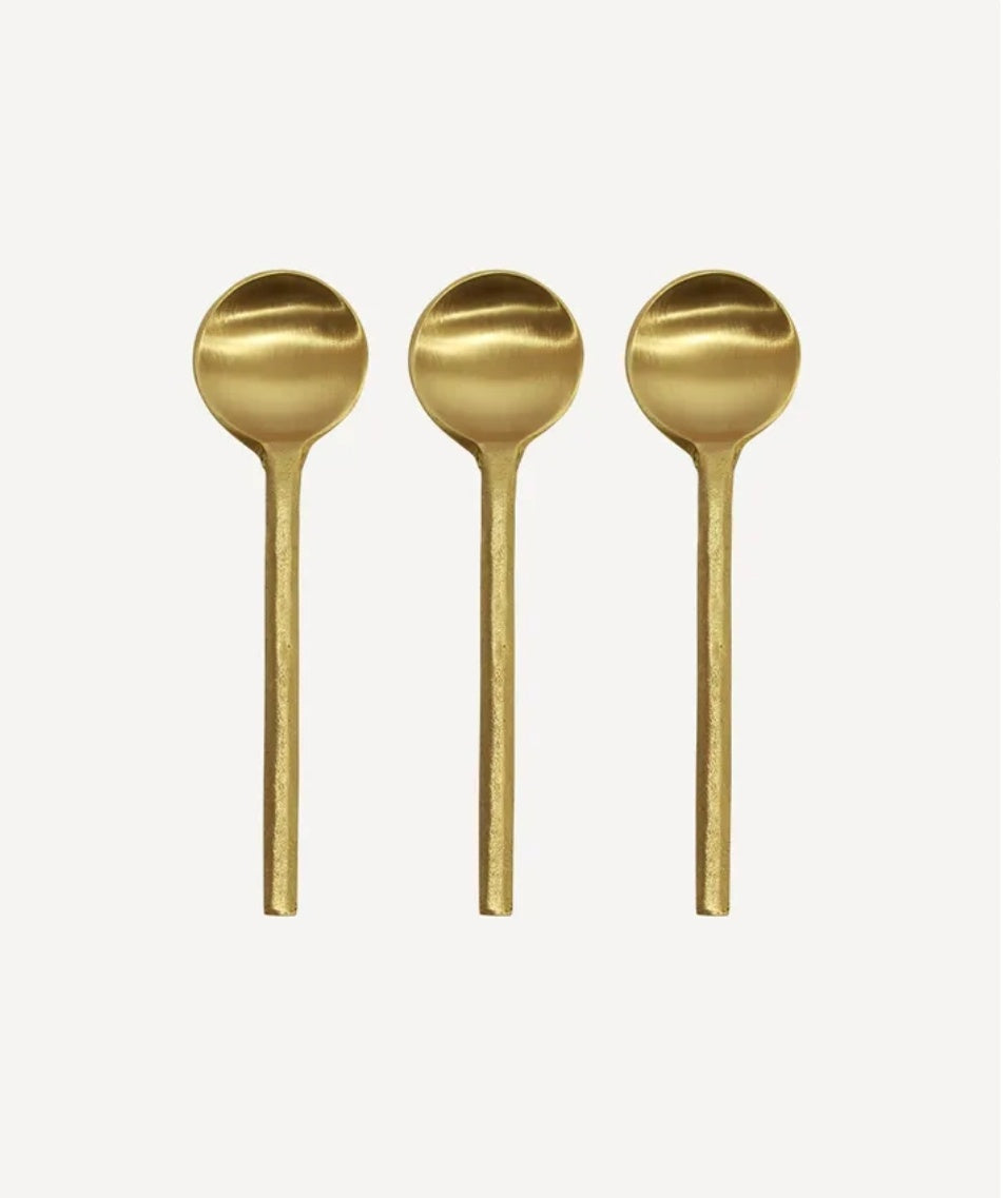 Brass Salt Spoon 3pc