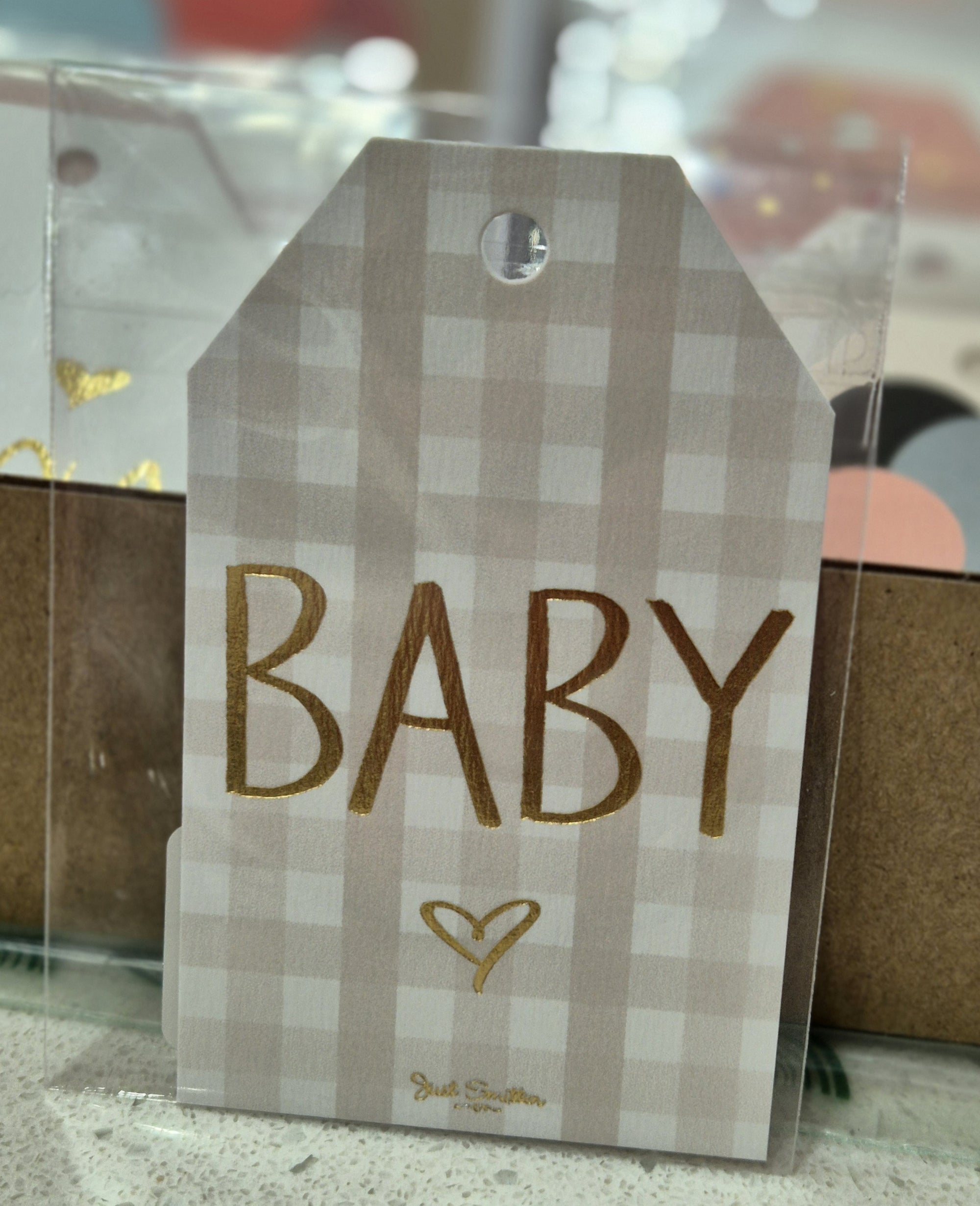 Gift Tag-Baby Gingham