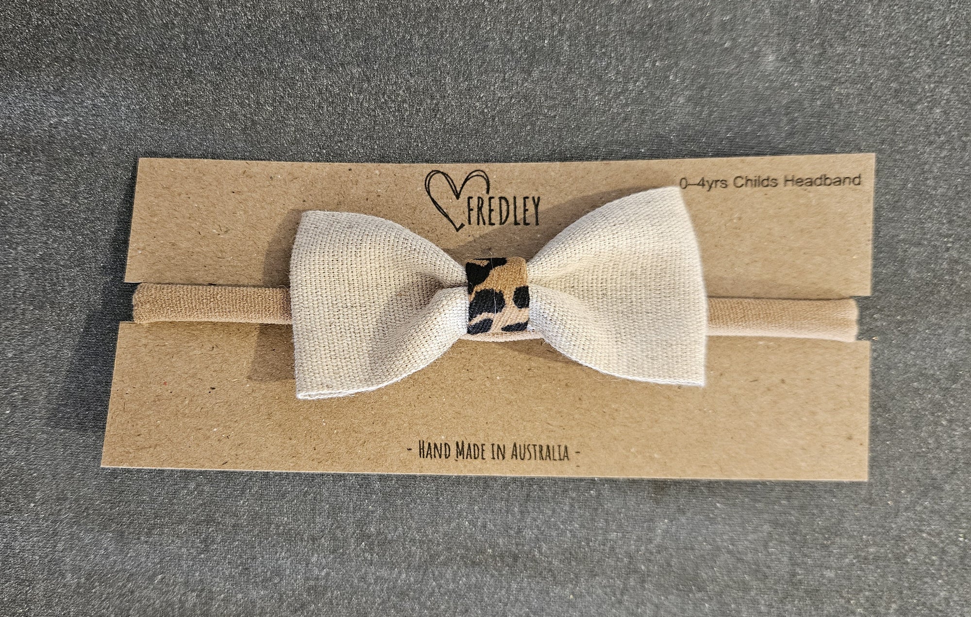 Fredley Linen Bow Elastic Headband