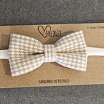 Fredley Houndstooth Bow Elastic Headband (Nena Registry)