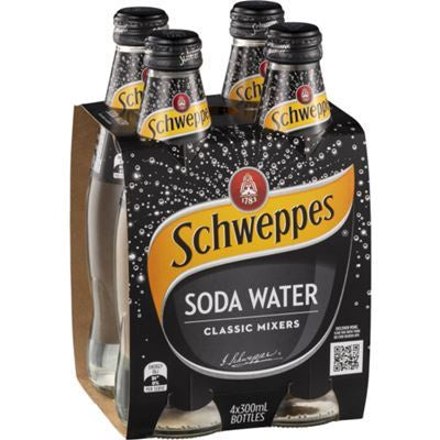 Schweppes Soda Water Bottles 4pk