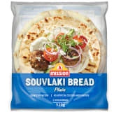 Mission Souvlaki Bread Plain 320g