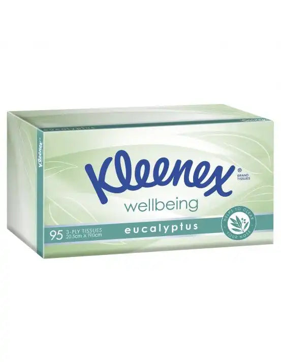 Kleenex Tissues Extra Care  3 Ply Eucalyptus 95pk