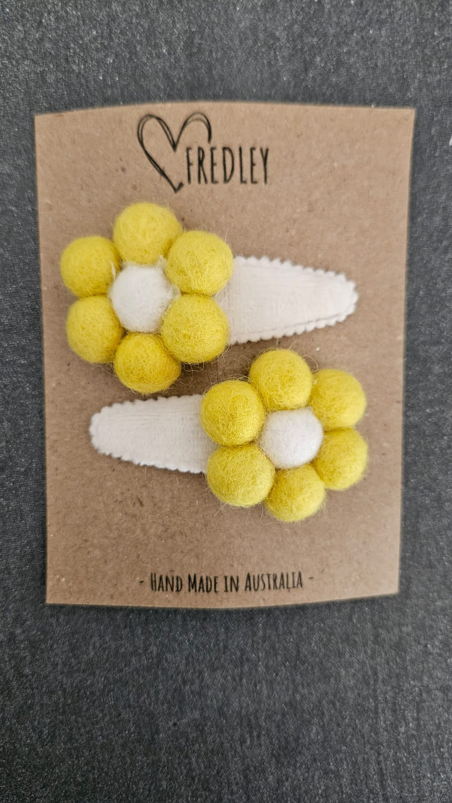 Fredley Daisy Clip Set Yellow