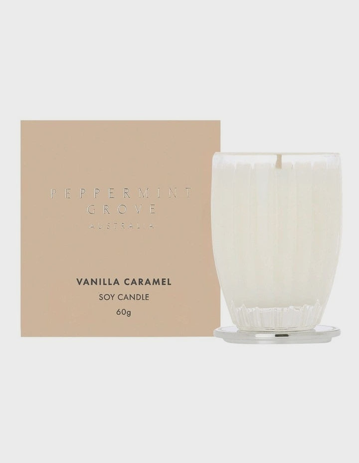 Peppermint Grove Candle Vanilla Caramel 60g