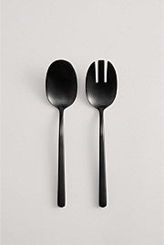 Nolan Salad Servers Set Black