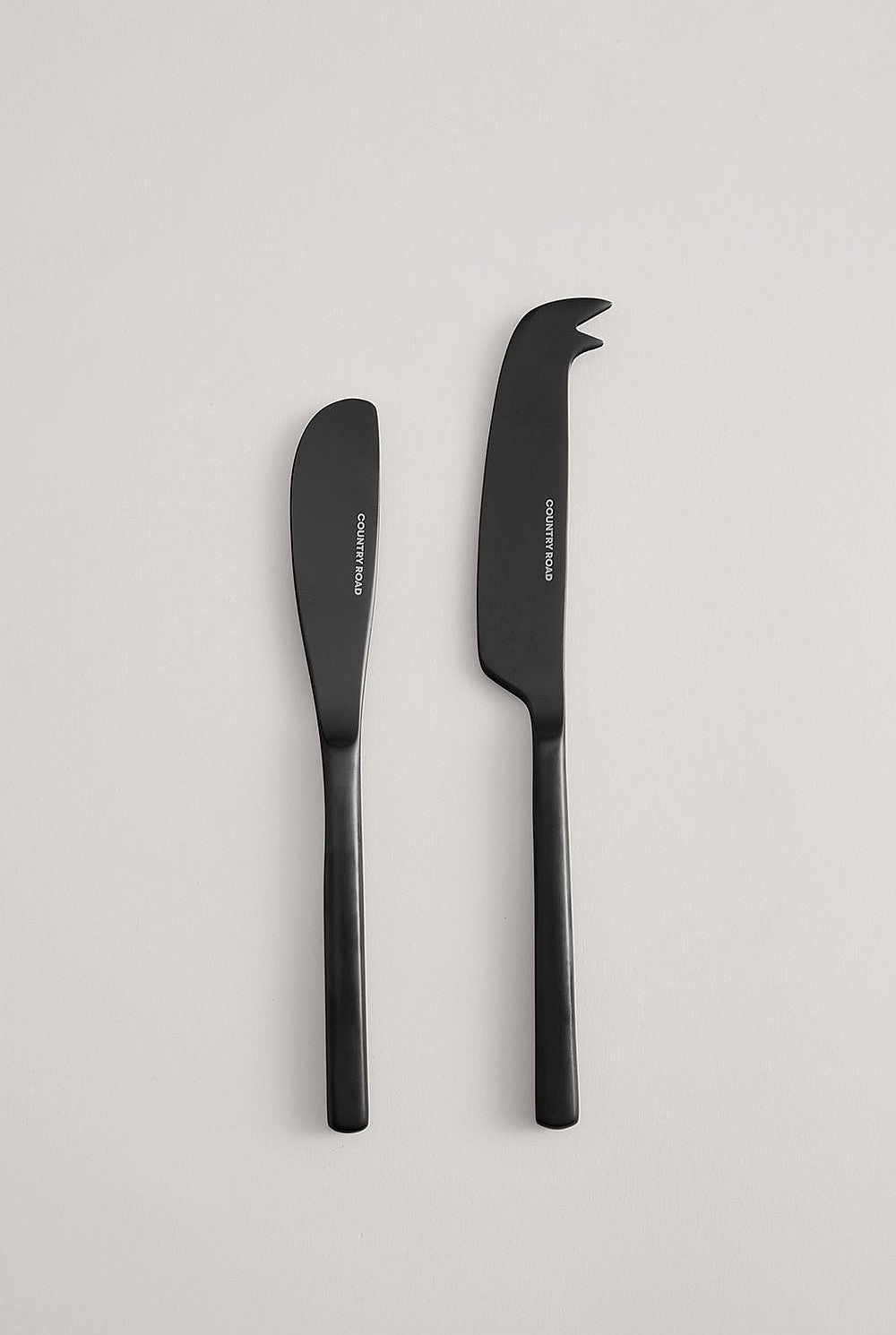 Nolan Cheese Knife Set of 2 Black