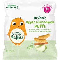 Little Bellies Organic Puffs Apple & Cinnamon 12g