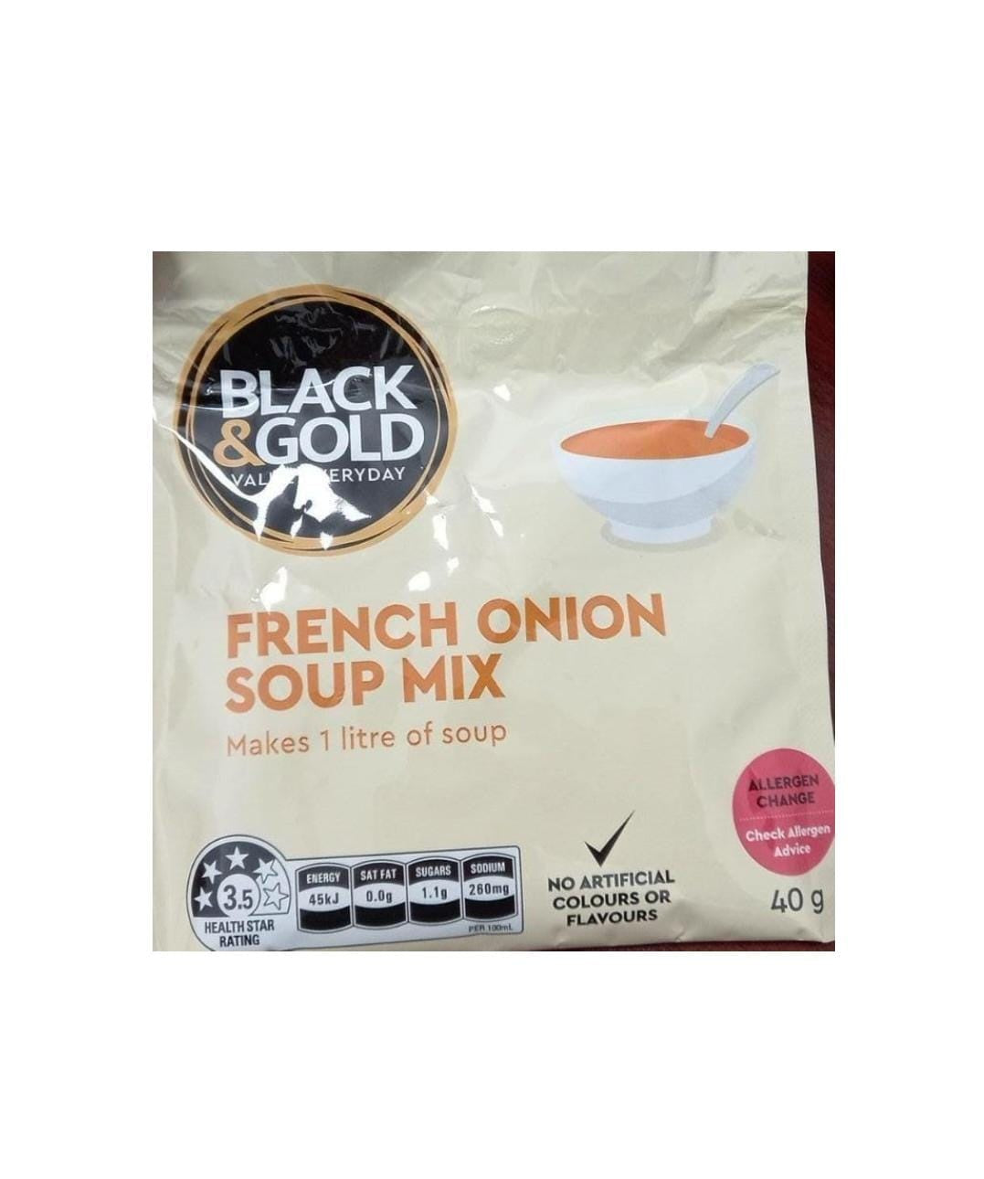 Black & Gold French Onion Soup 40g