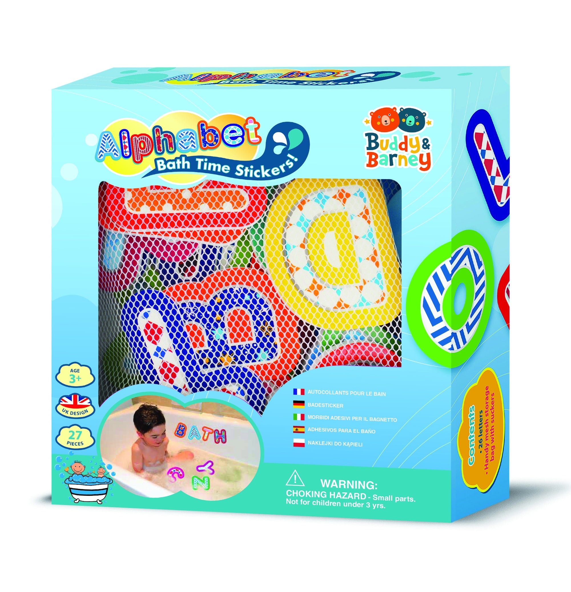 Bath Time Stickers Alphabet