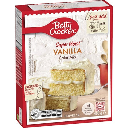 Betty Crocker Vanilla Cake Mix 450g