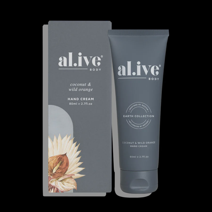 Al.ive Body Hand Cream - Coconut & Wild Orange 80ml