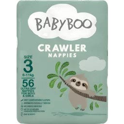 Baby Boo Nappy Crawler Size 3 56pk