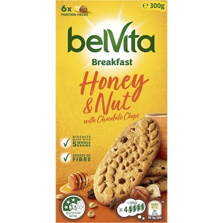 Belvita Breakfast Biscuits Honey & Nut 300g