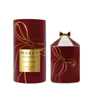 MOSS ST. Large Ceramic Candle 360g - Fig & Pear (Xmas 2024)