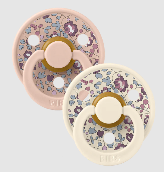 BIBS Pacifier Liberty 2PK Ivory/Blush Size 1