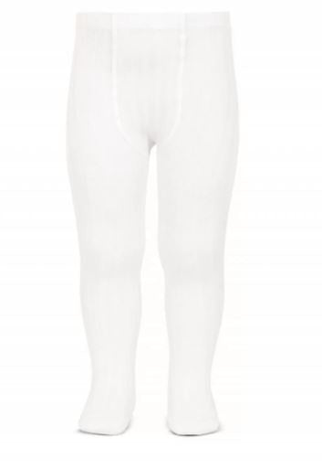 Condor Ribbed Tights White