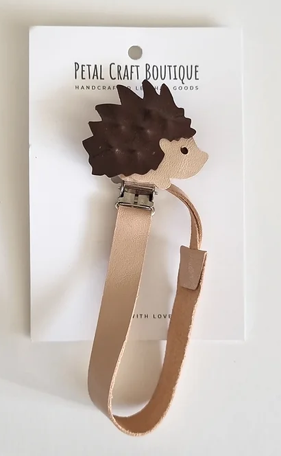 Hedgehog Leather Dummy Chain Brown