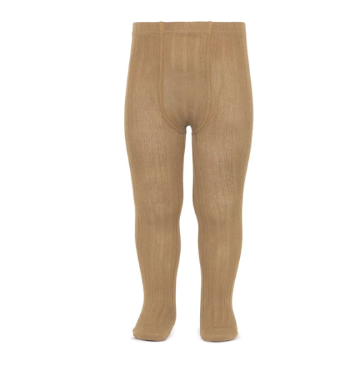 Condor Ribbed Tights Camel