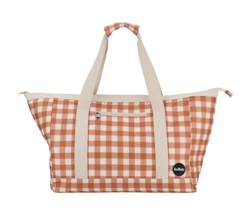 Kollab Tote Clay Check