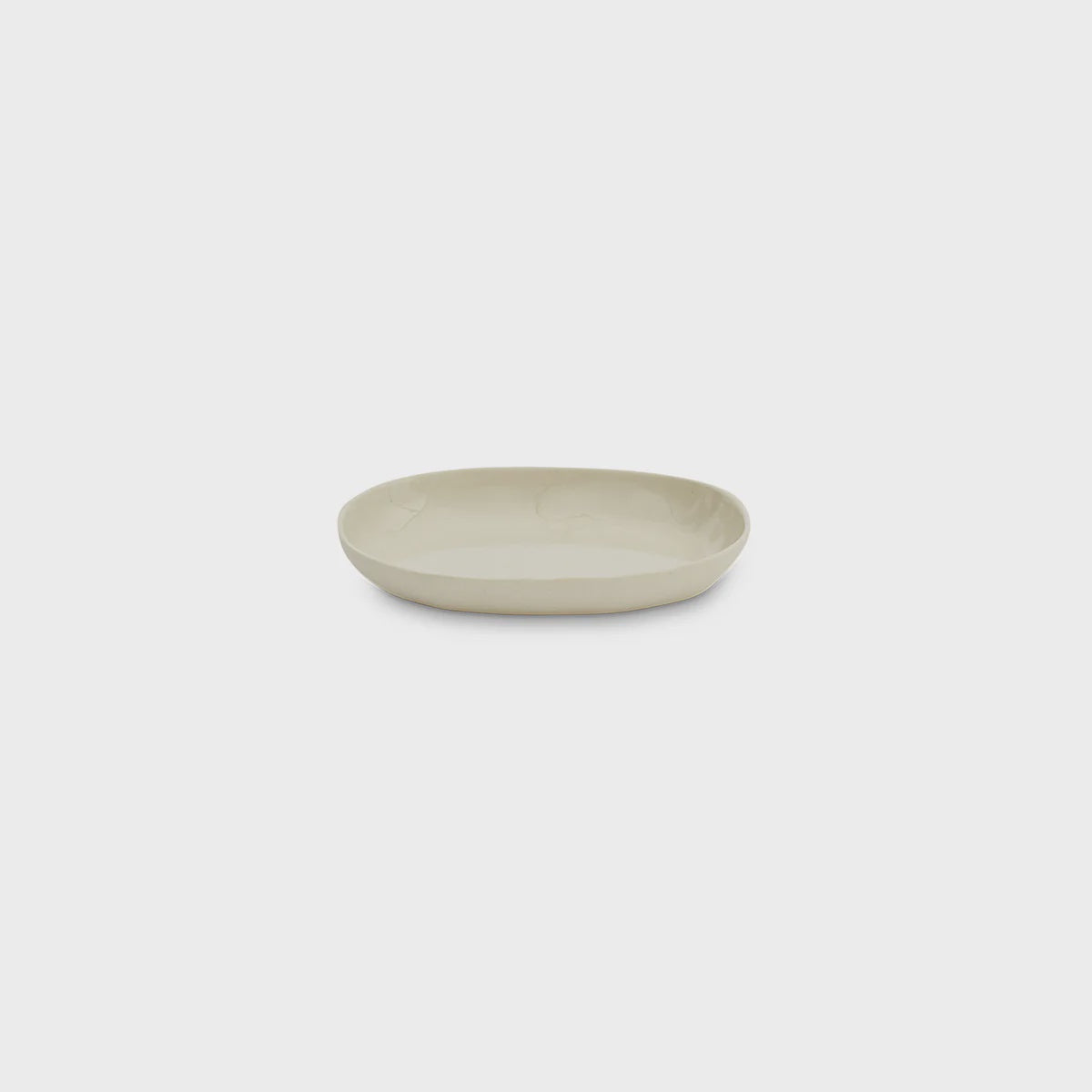 Cloud Oval Plate  Chalk S