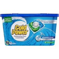 Cold Power Advanced Clean Laundry Detergent Capsules 45pk