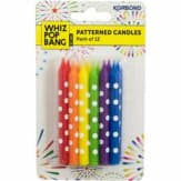 Korbond Patterned Birthday Candles 10pk