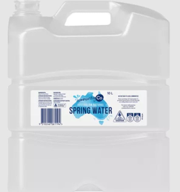 Community Co Spring Water 10L