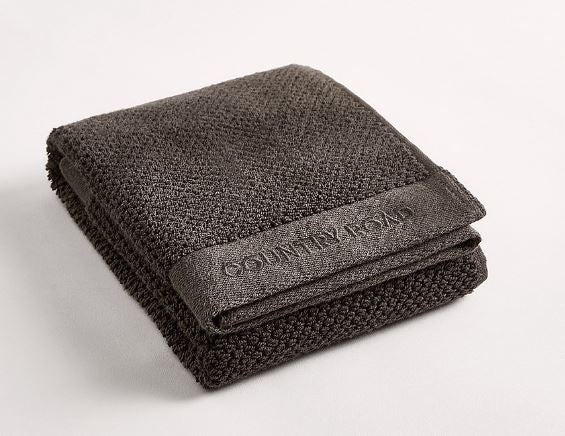 Country Road Calo Hand Towel-Charcoal