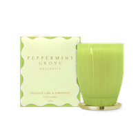 Peppermint Grove Large Candle 370g - Crushed Lime & Pineapple