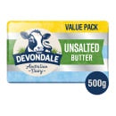 Devondale Unsalted Butter 500g