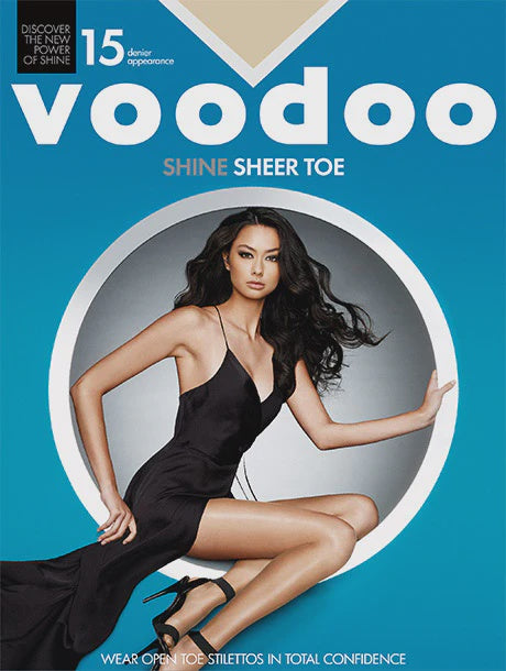 Voodoo Shine Sheer Toe Blue Box 1pkt
