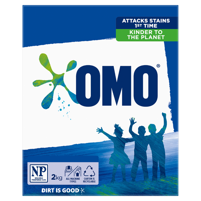 OMO Active Clean Laundry Detergent Washing Powder 2kg