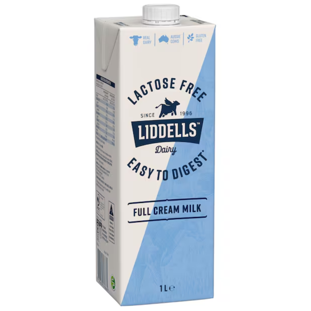 Liddell's Lactose Free Full Cream Milk 1L