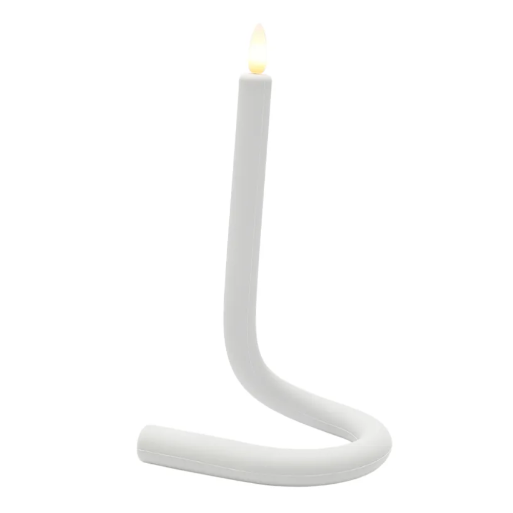 Fiske LED Twist Candle 41cm White