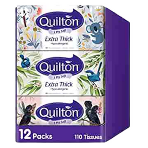 Quilton White Facial Tissue 3ply 110s