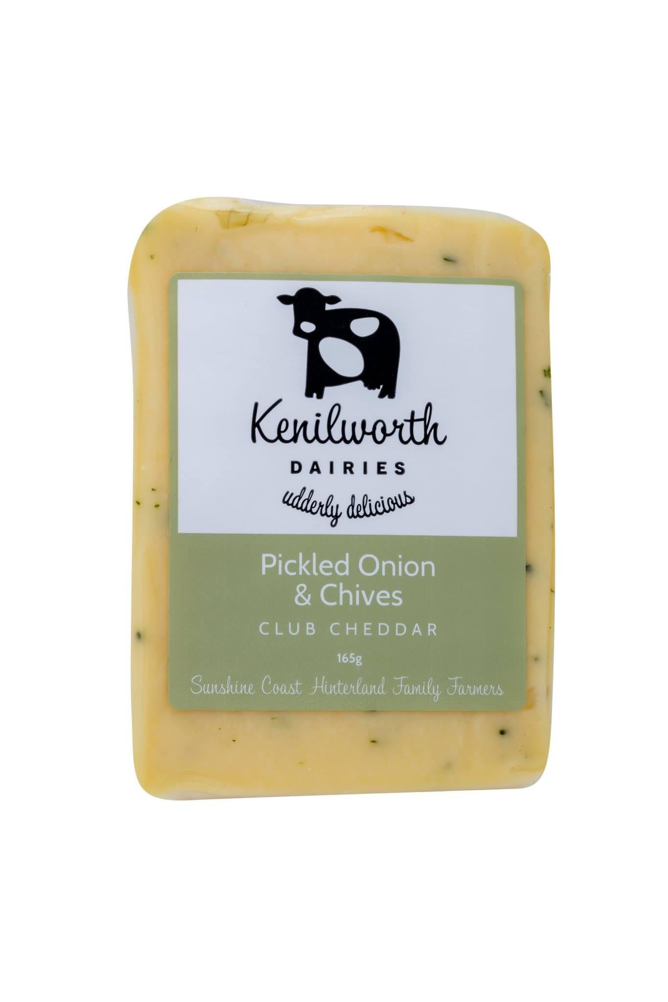 Kenilworth Pickled Onion & Chives Cheddar 165g