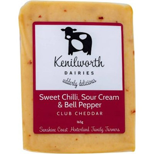 Kenilworth Sweet Chilli Sour Cream & Bell Pepper Cheddar 165g