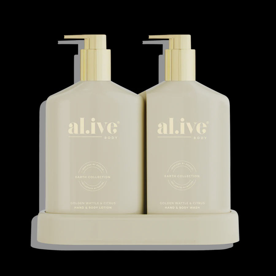 Al.ive Body Wash & Lotion Duo - Golden Wattle & Citrus 500ml