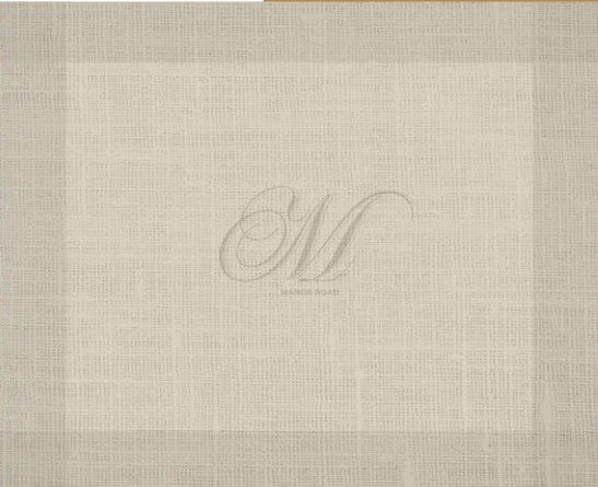 Manor Road Paper Placemat Pad Linen Beige 30 sheets