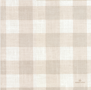 Manor Road Greeting Card - Linen Gingham