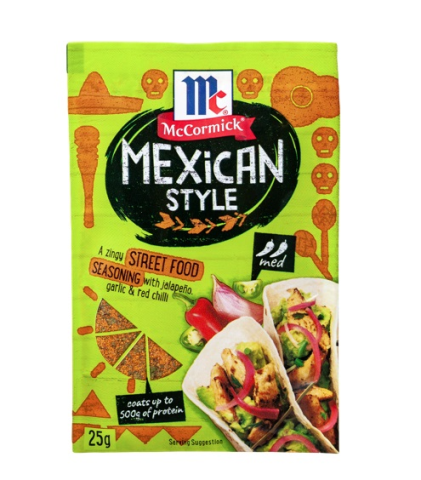 McCormick Street Food Mexican Style Seasoning 25g