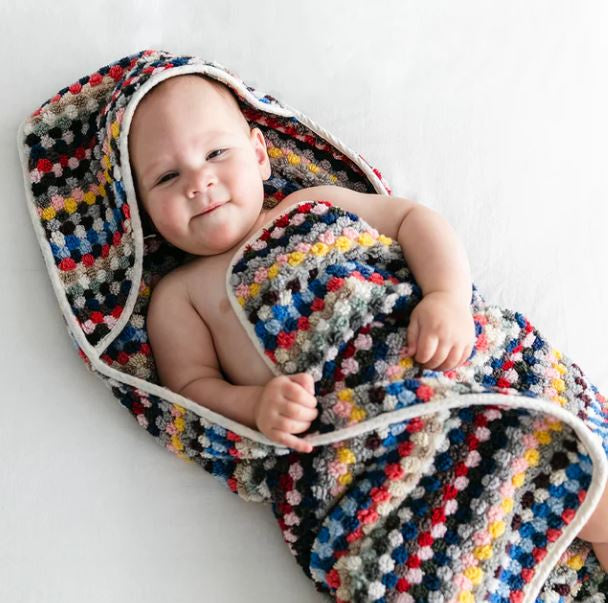 Miss April Hooded Baby Towel- Multicoloured