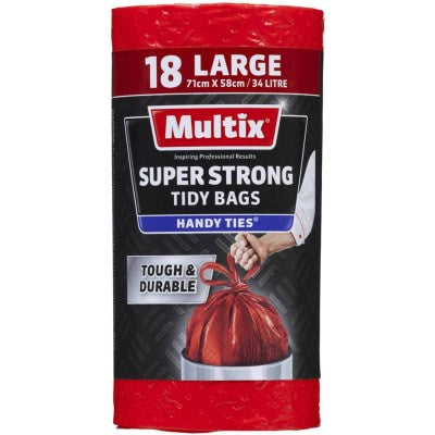 Multix Super Strong Bin Bags Large 18pk