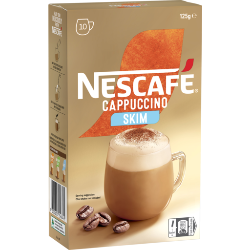 Nescafe Cappuccino Skim  Coffee Sachets 10pk