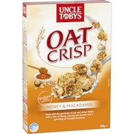 Uncle Tobys Oat Crisp Honey& Macadamia Cereal 475g