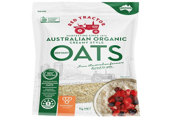 Red Tractor Organic Rolled Oats 1kg