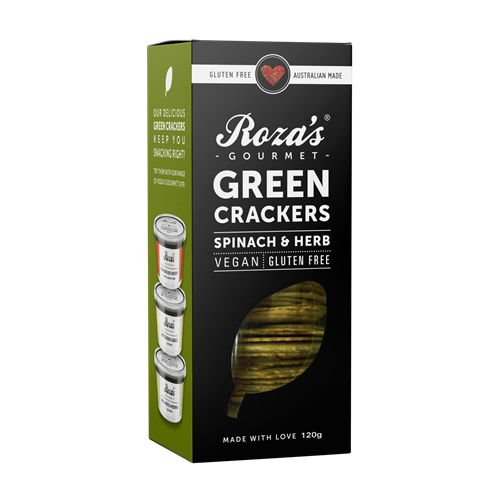 Rozas Gourmet GF Green Wafers Spinach & Herb 120g