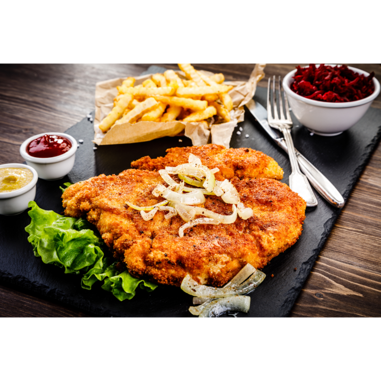 Grab&Go: Schnitzel, Chips & Slaw